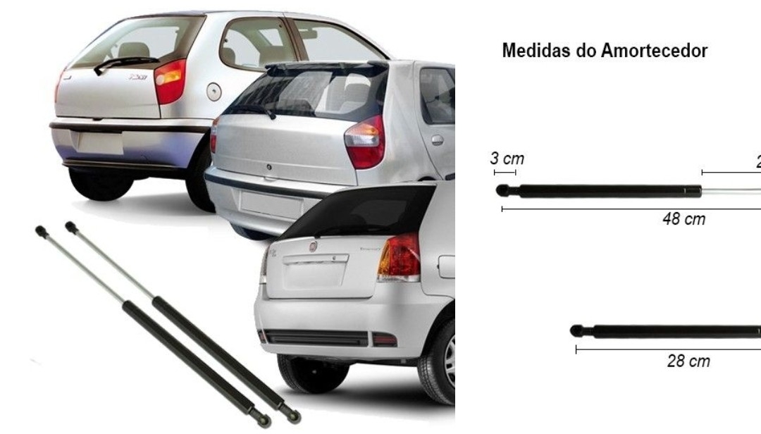 AMORTECEDOR PALIO 1996-2005 S/LIMPADOR